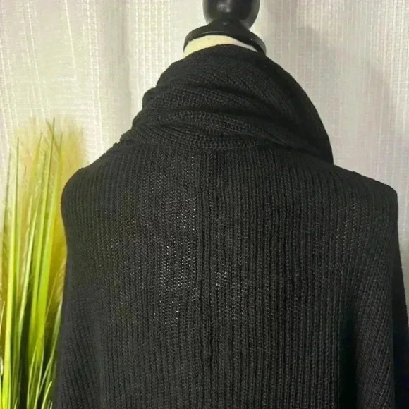 NEW Chicos Women’s L/XL Fringe Capelet Ruana Shawl Heavy Cotton Blend NWT - Picture 5 of 12